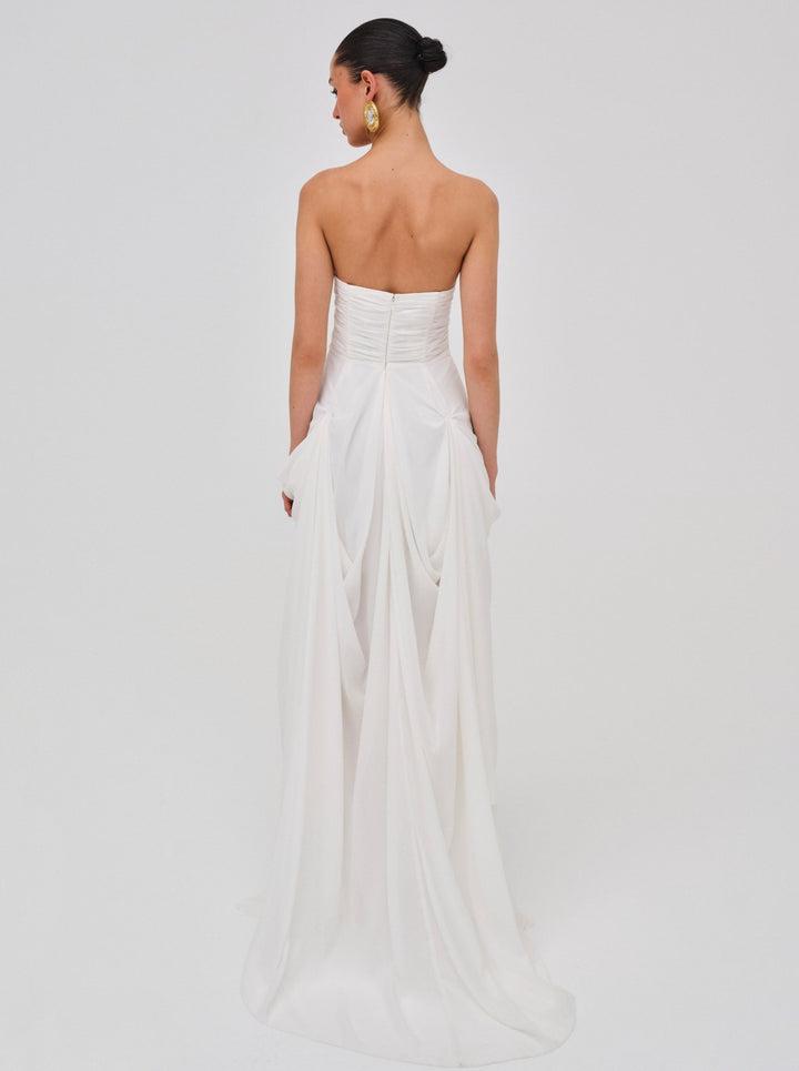 June Maxi Dress — White Product Image