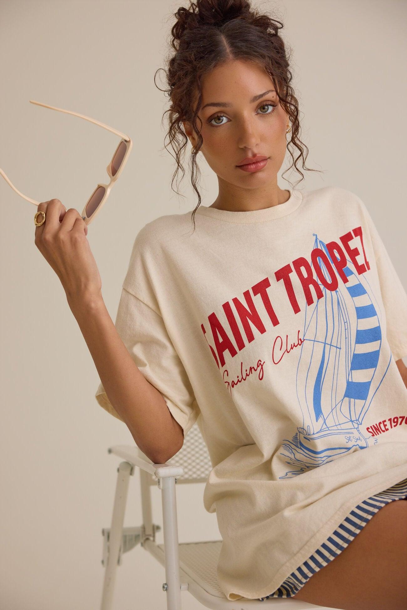 Saint Tropez Sailing Club Oversized Tee Product Image