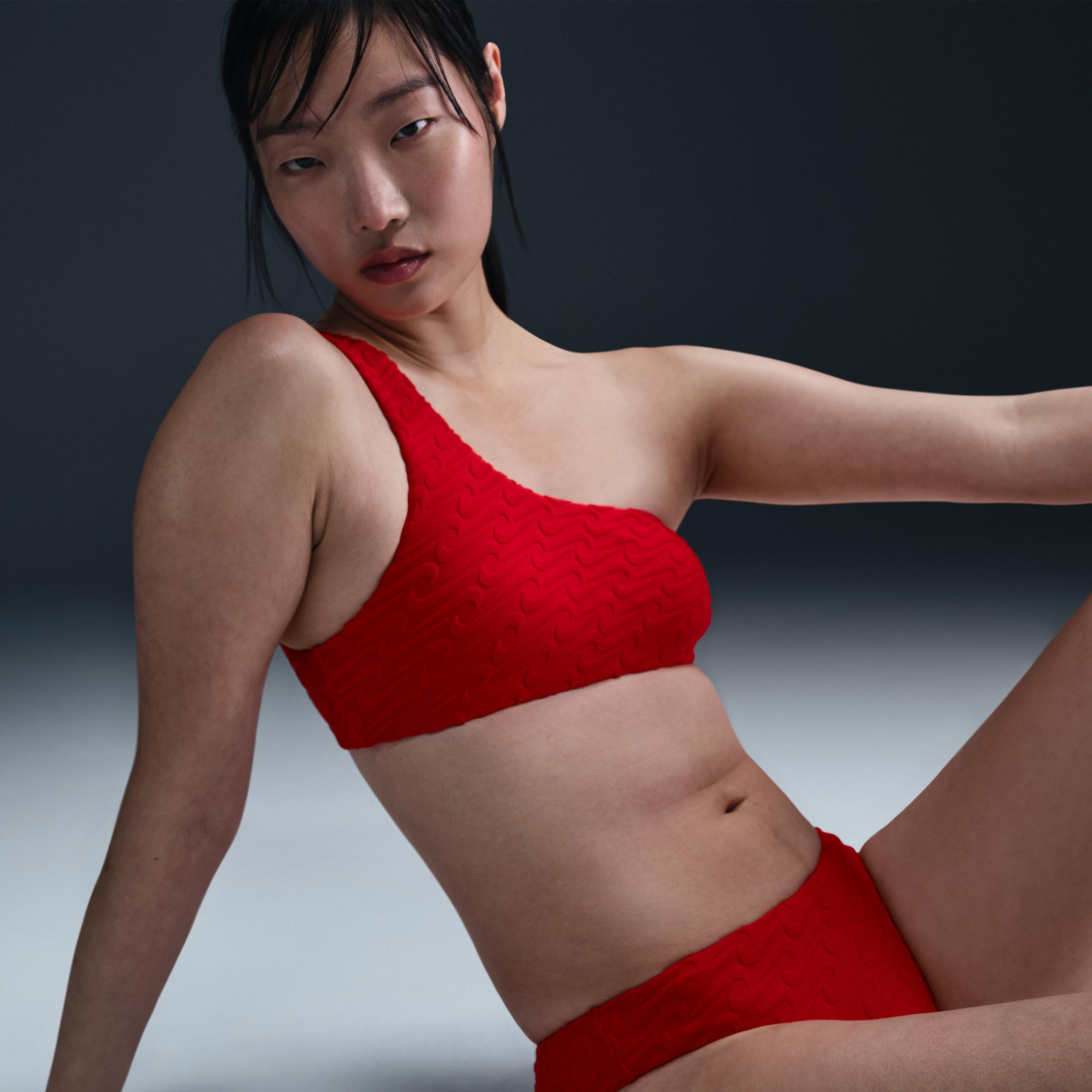 Nike Womens Swim Swoosh Link Terry Hipster Bikini Bottom | NESSF256-614 Product Image