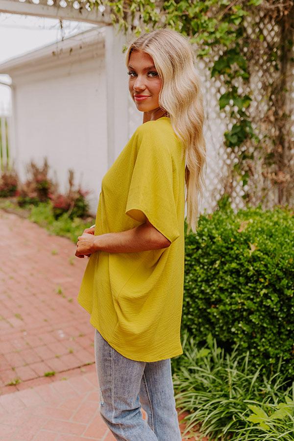 Sunshine Splendor Shift Top in Yellow Product Image