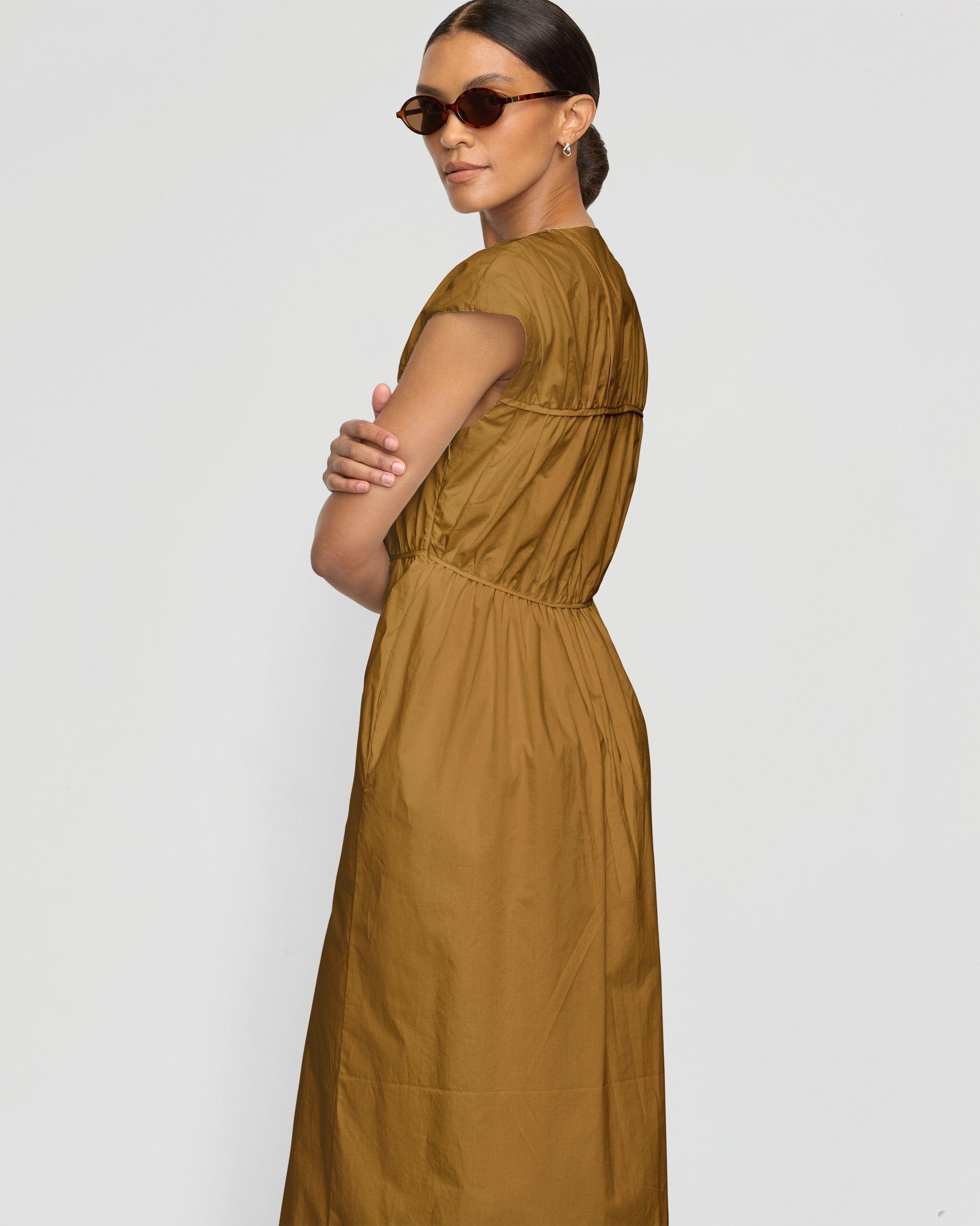 Shreya Tie-Front Organic Cotton Dress Product Image