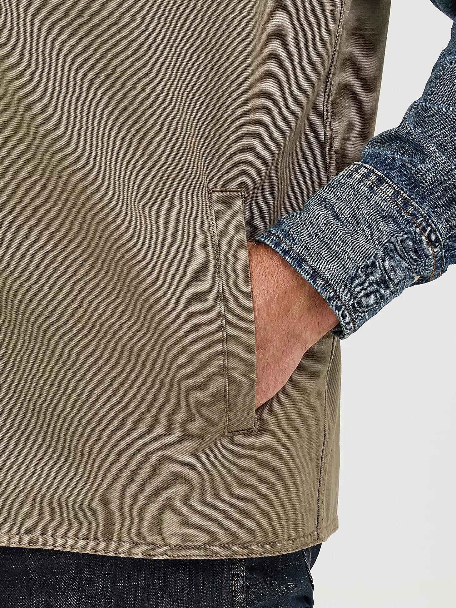 Men's Wrangler Quilt Lined Rancher Vest in Bungee Cord Taupe Product Image