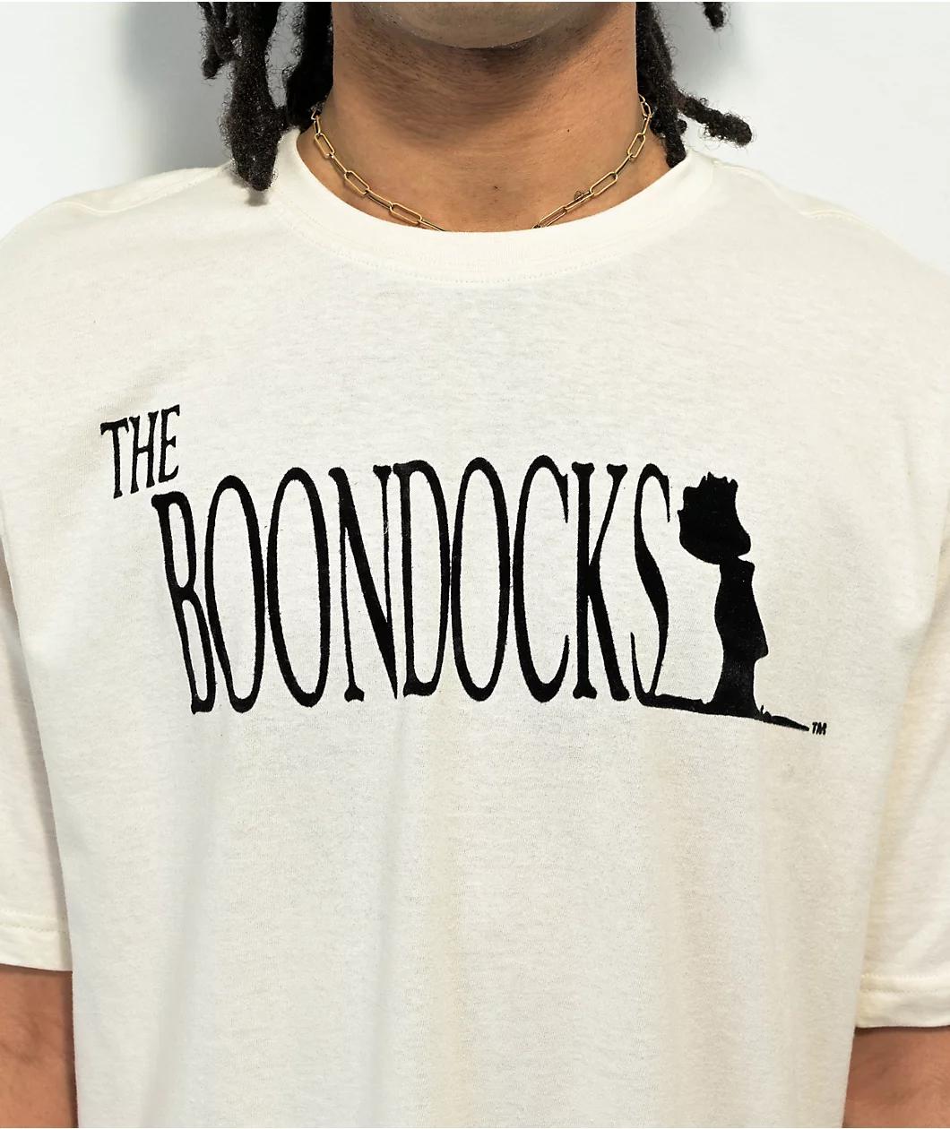 The Boondocks Wanted Huey Natural T-Shirt Product Image