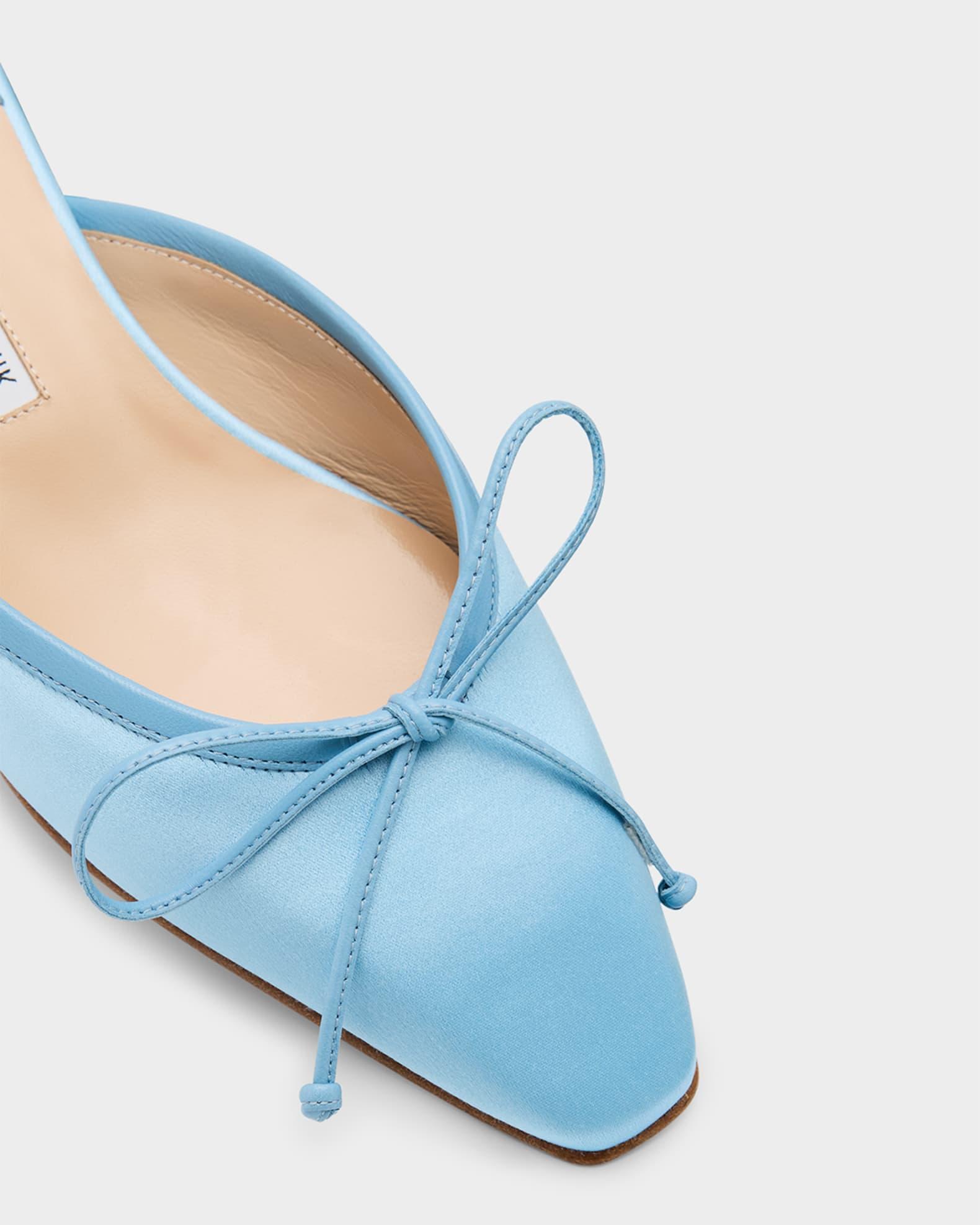 Satin Bow Ballerina Flats Product Image