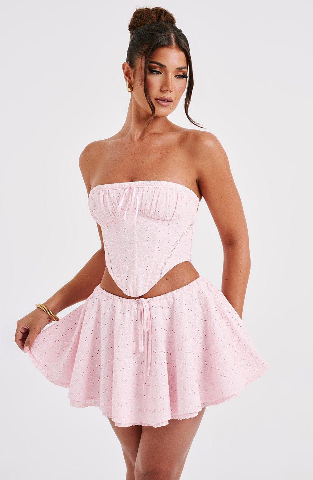 Winnie Mini Skirt - Blush Product Image