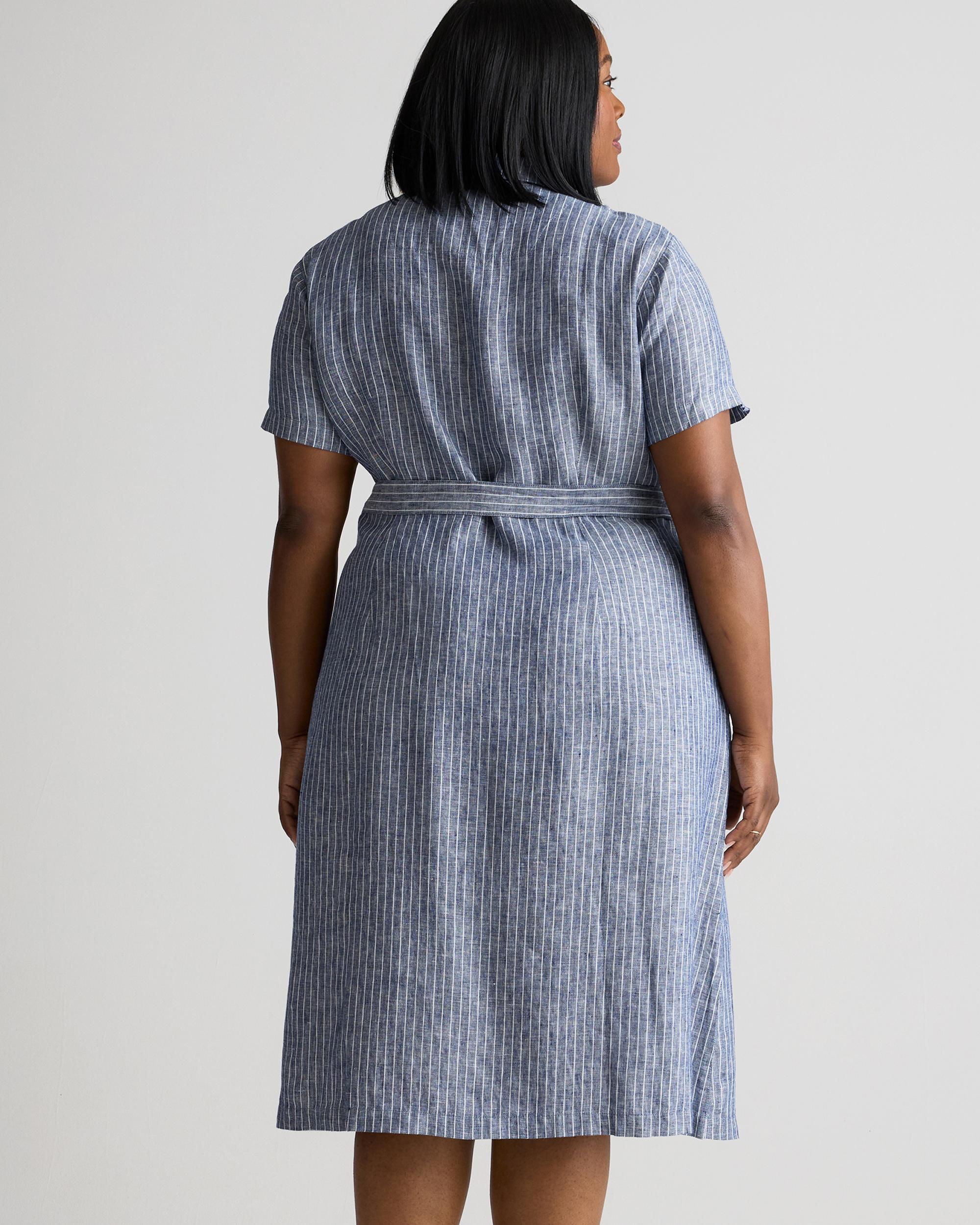 Quince | Women's 100% European Linen Button Front Dress Product Image