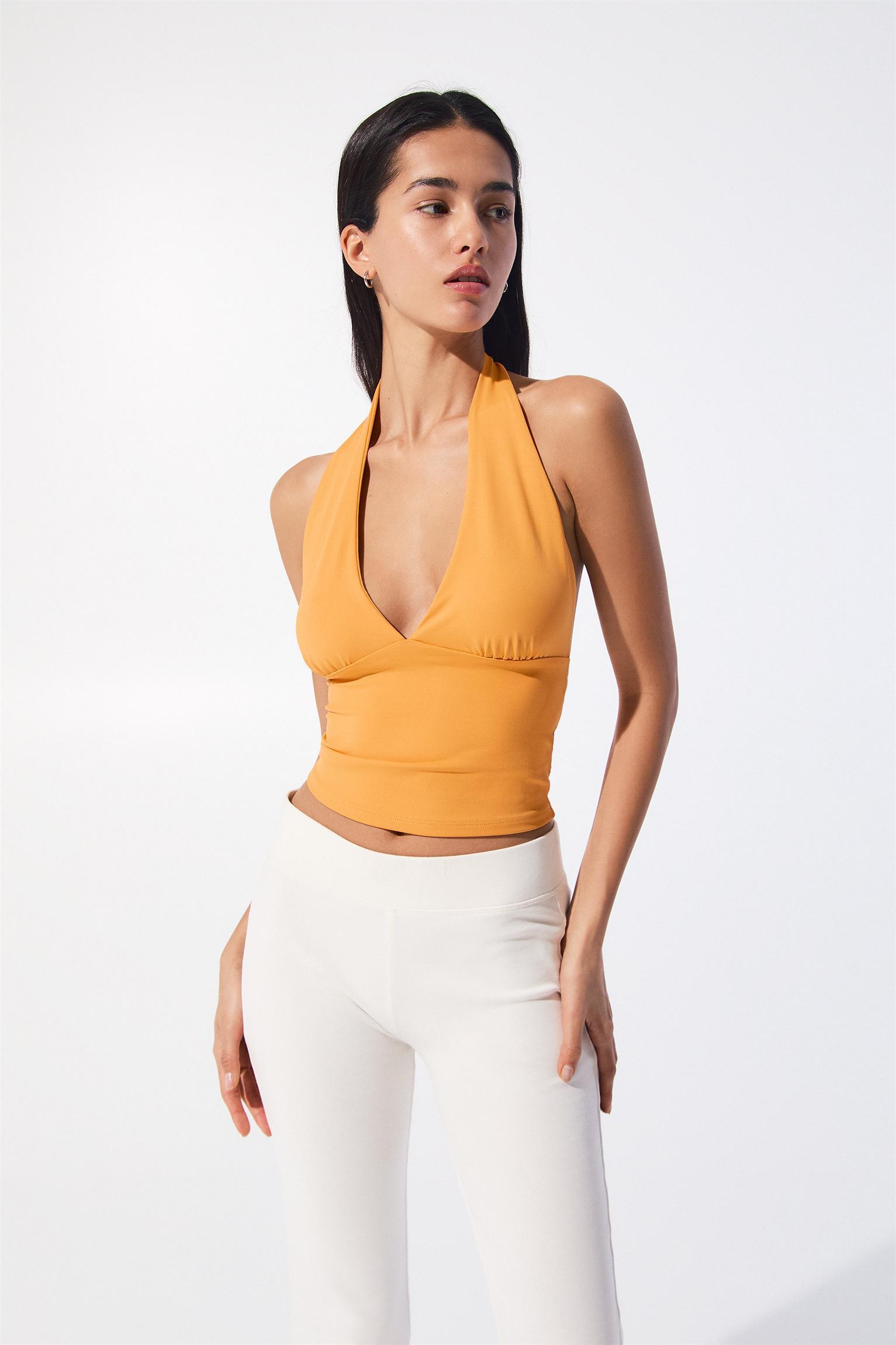 Open-back halter top Product Image