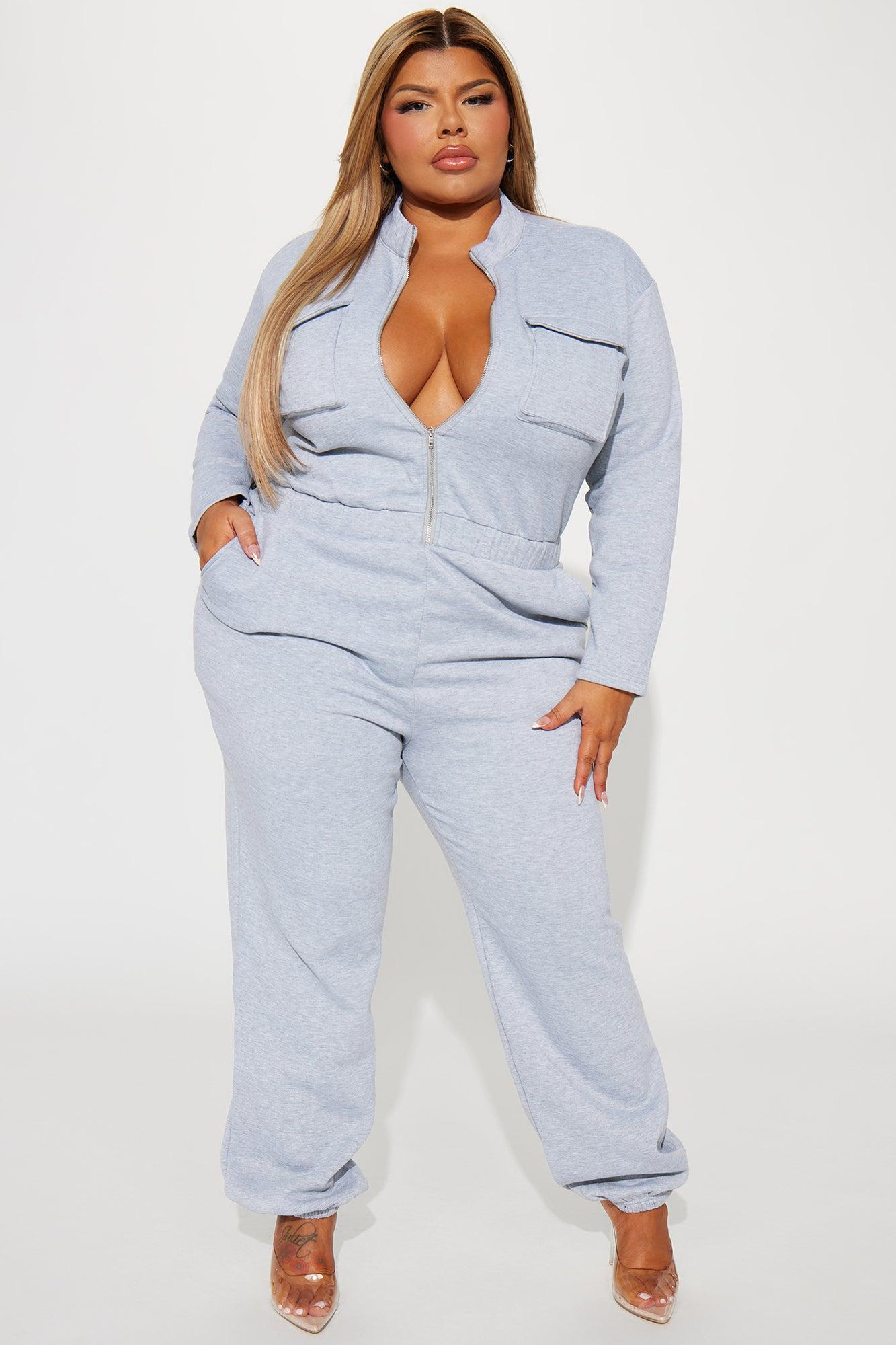 Part Of The Story Jumpsuit - Heathered Grey Product Image