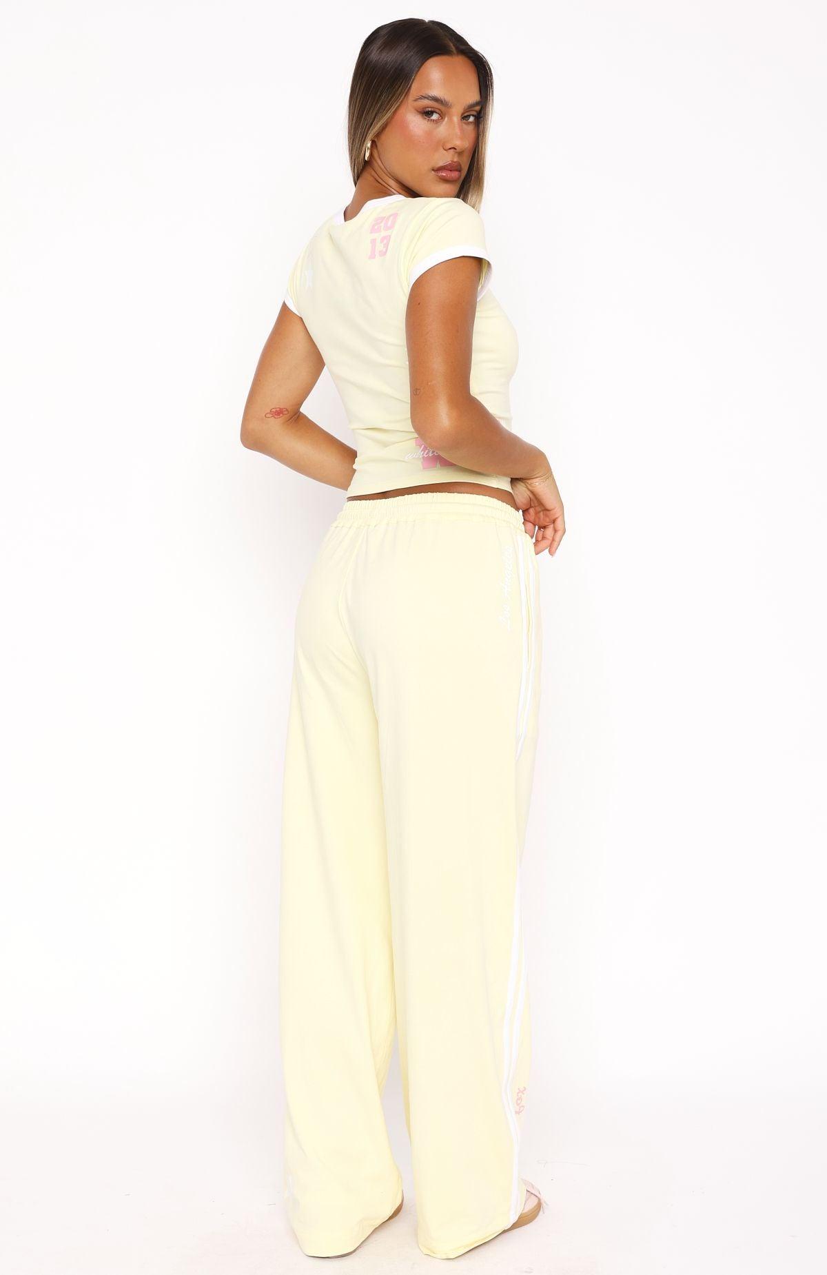 All Star Season Track Pants Lemon Product Image