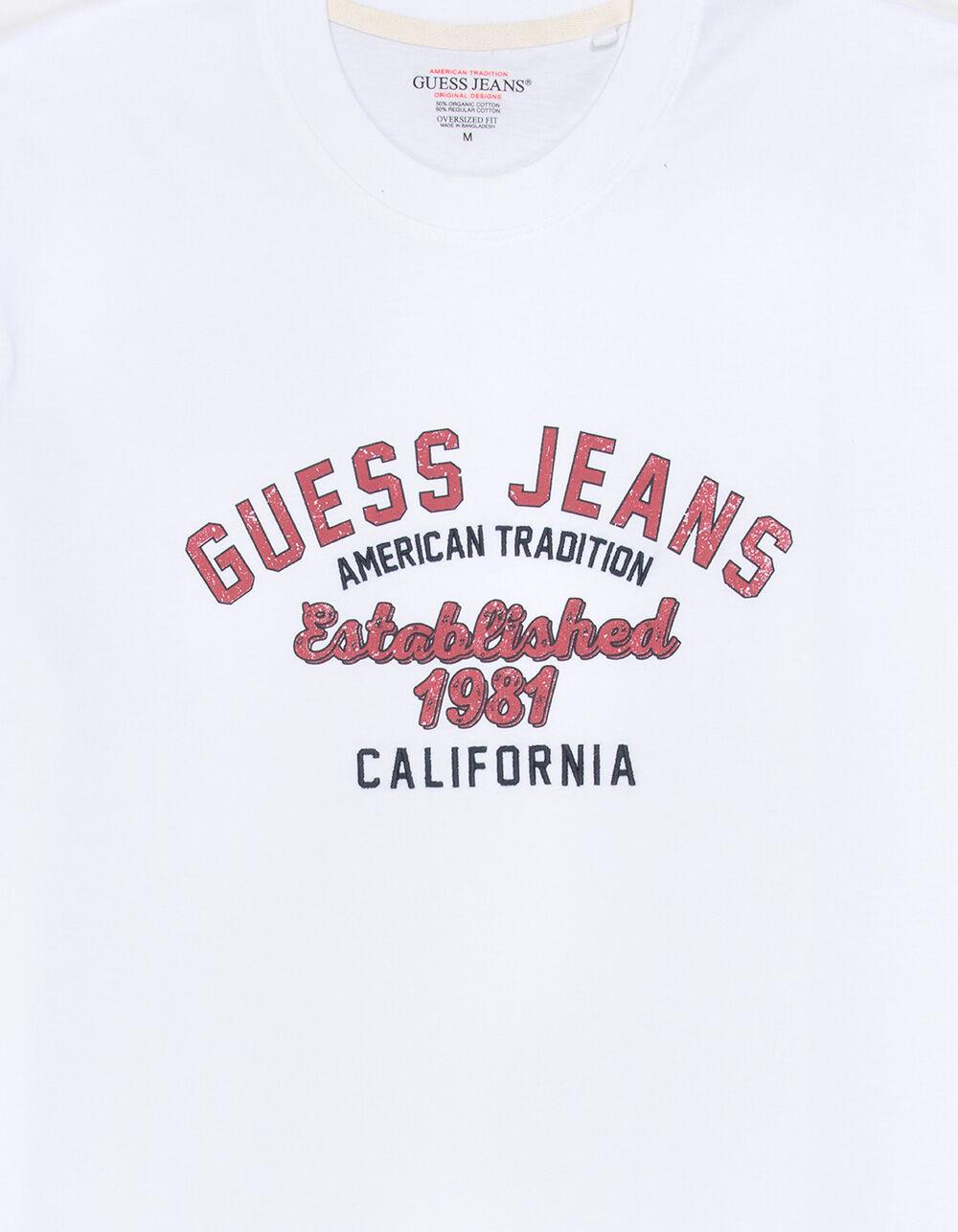 GUESS JEANS Vintage Mens Tee - WHITE Product Image