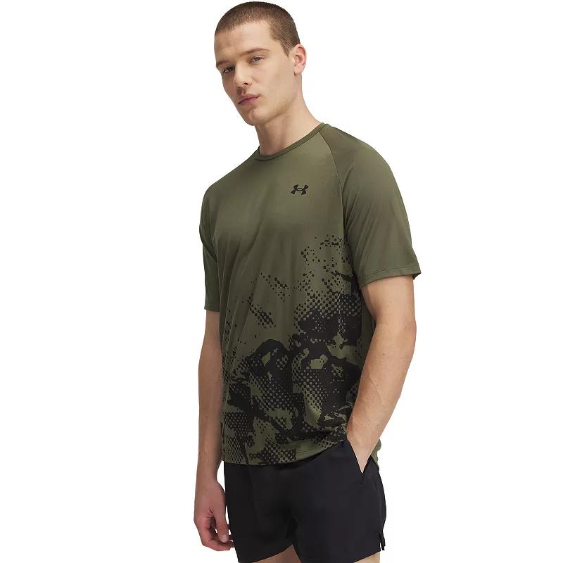 Mens Under Armour Tech Tonal Fade Short Sleeve T-Shirt Grey Product Image
