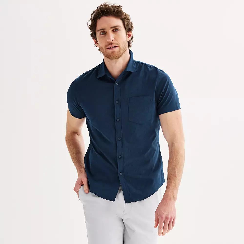 Men's FLX Slim Performance Untucked-Fit Button Down Shirt,  Product Image