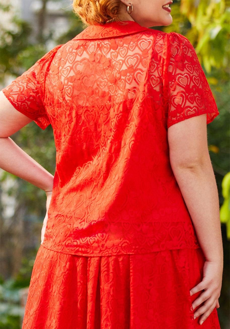 Heart Throb Button-Up Top Product Image