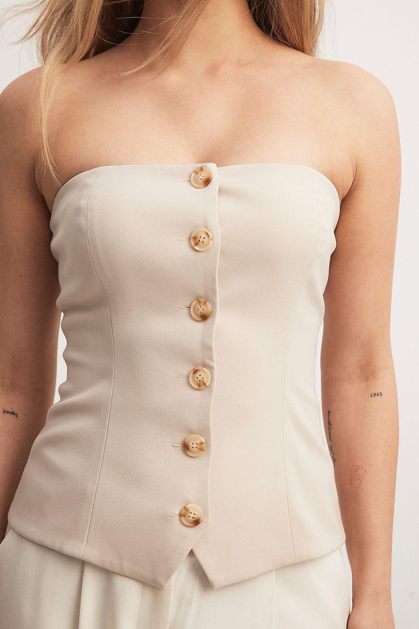 Button Up Low Waist Corset Product Image