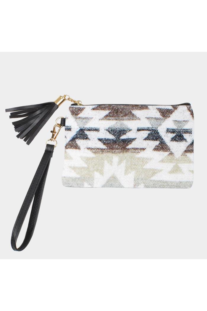 Print Tassel Wristlets Product Image