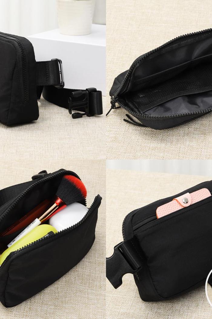 Solid Nylon Sling Bag / Fanny Pack / Belt Bag Product Image
