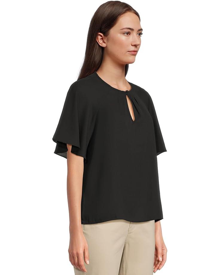 Women's CeCe Raglan Flutter Sleeve Blouse Product Image