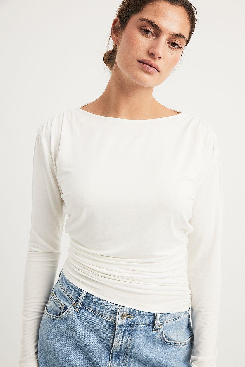 Draped Jersey Top Product Image