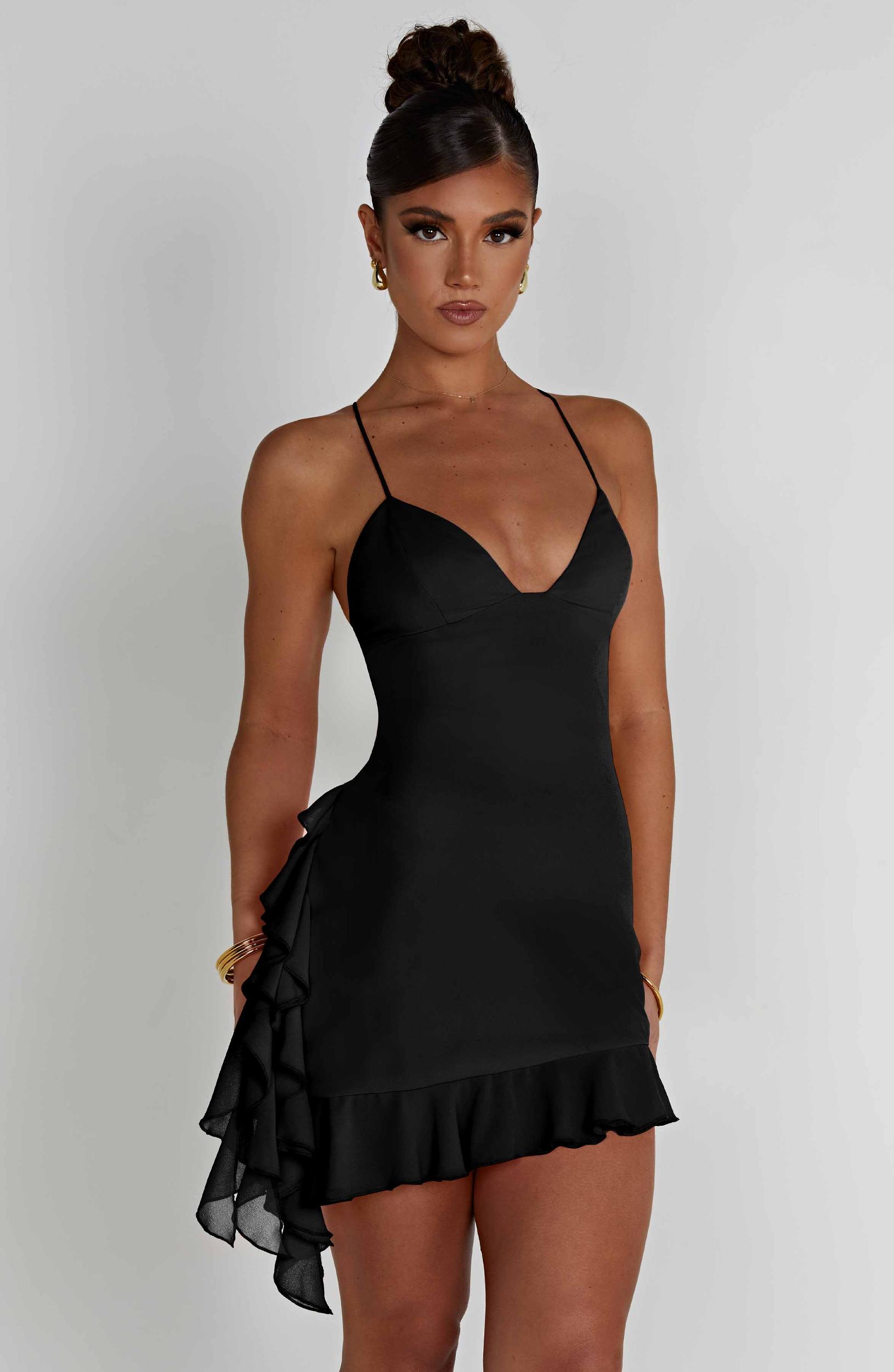 Larosa Mini Dress - Black Product Image