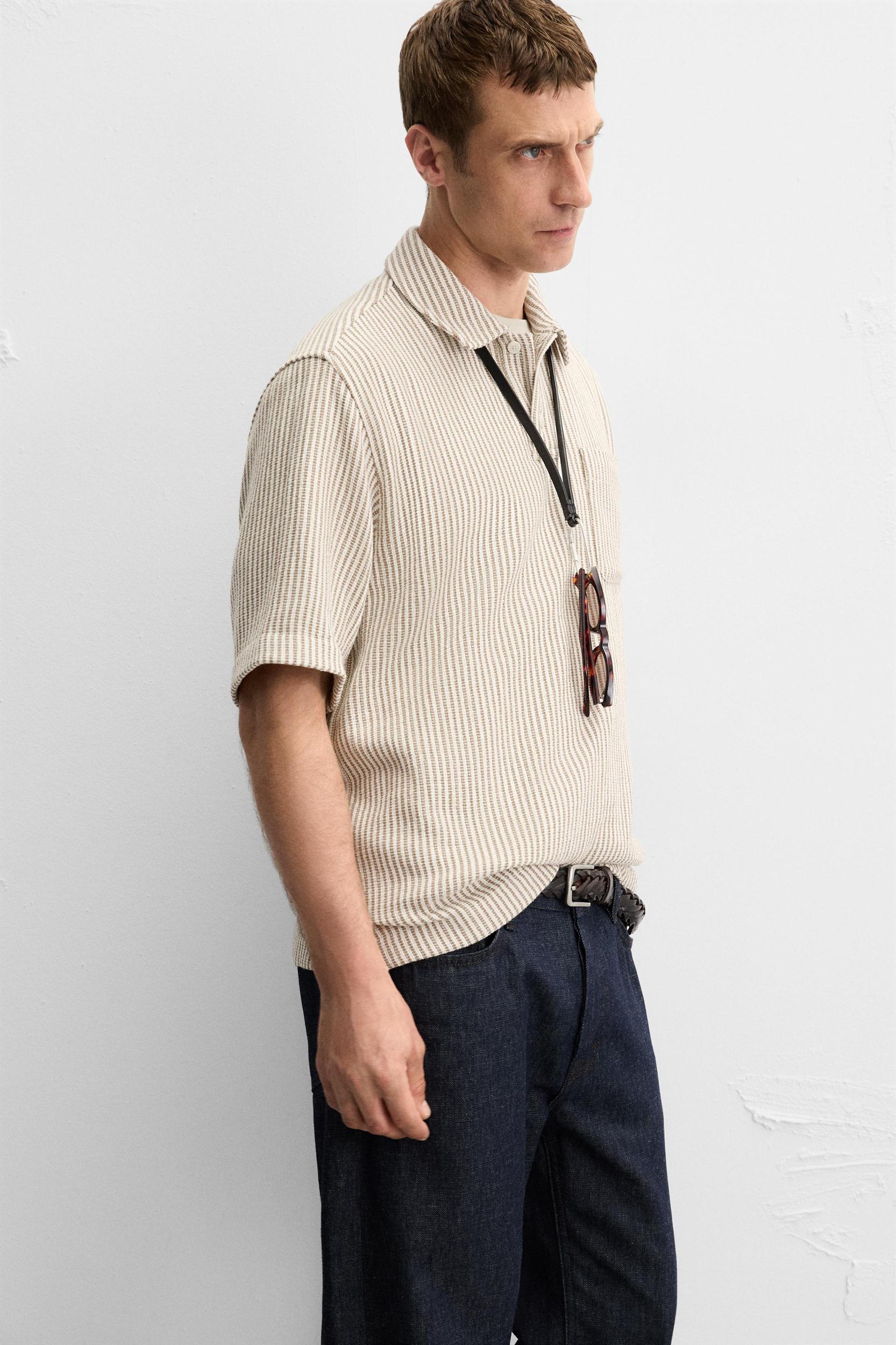 TEXTURED POLO SHIRT Product Image