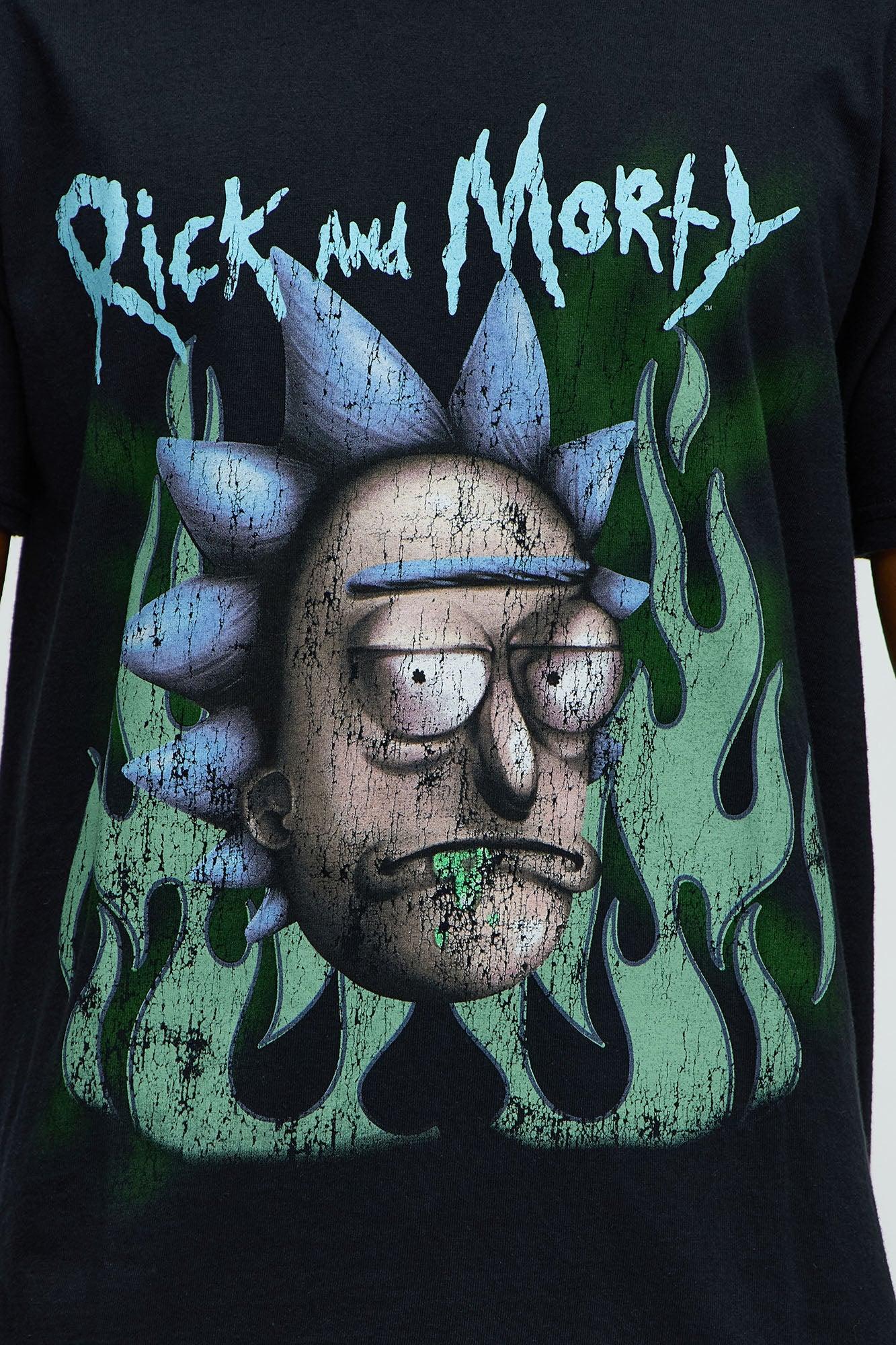 Rick & Morty Kanji Rick Sanchez Short Sleeve Tee - Black Male Product Image