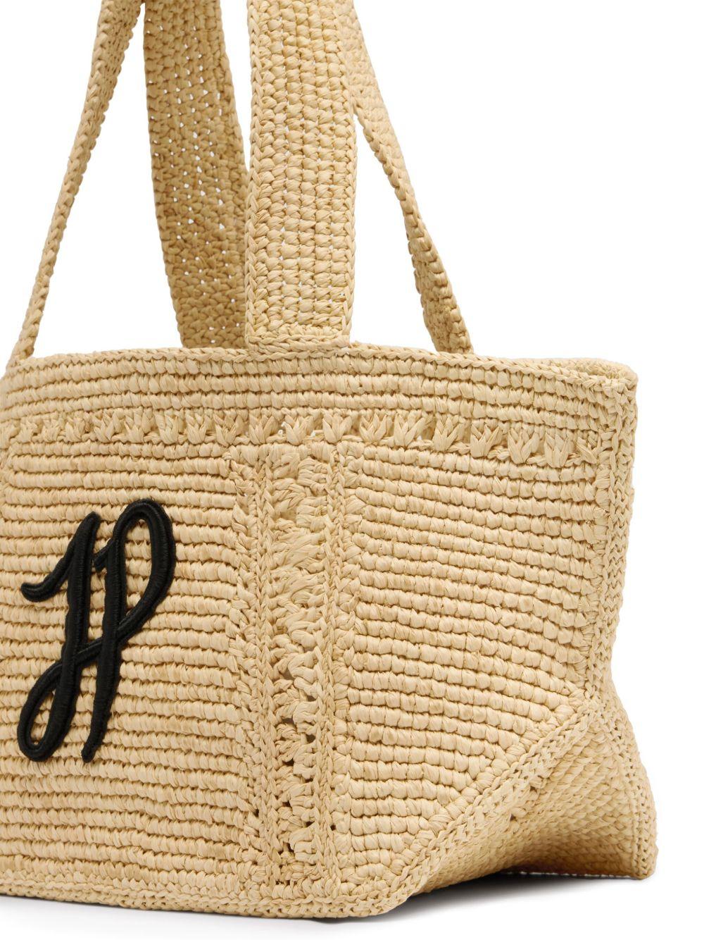 small JP monogram trapeze-design tote bag Product Image