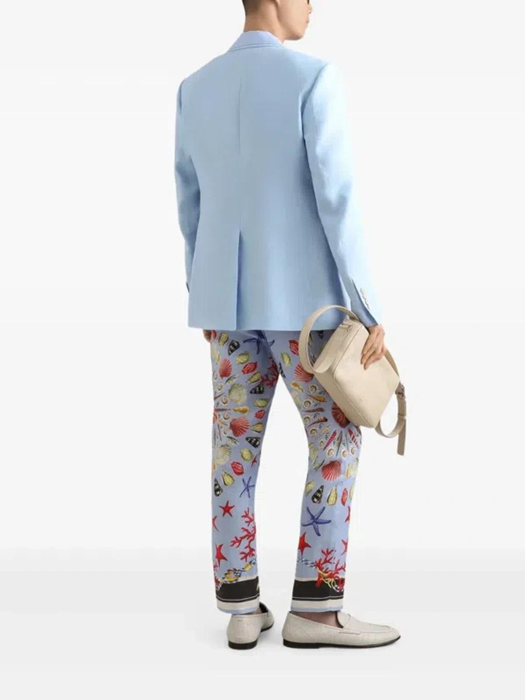 DOLCE & GABBANA Single-breasted Blazer In Blue Product Image