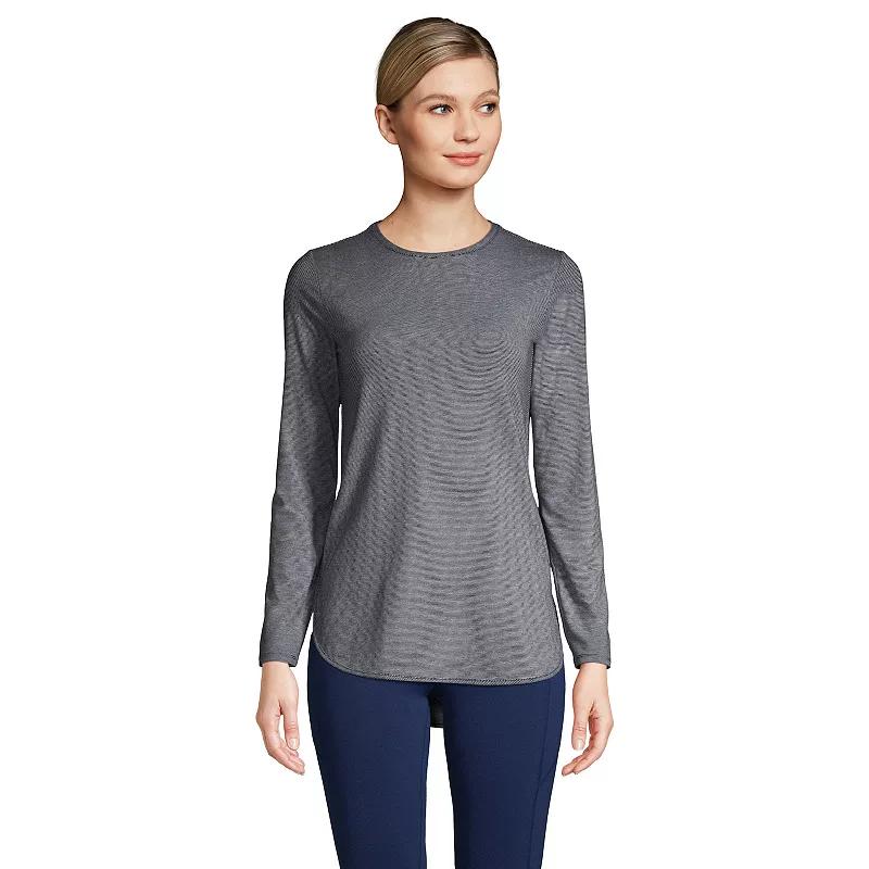 Petite Lands' End Moisture-Wicking UPF 50 Long Sleeve Tunic, Women's,  Product Image