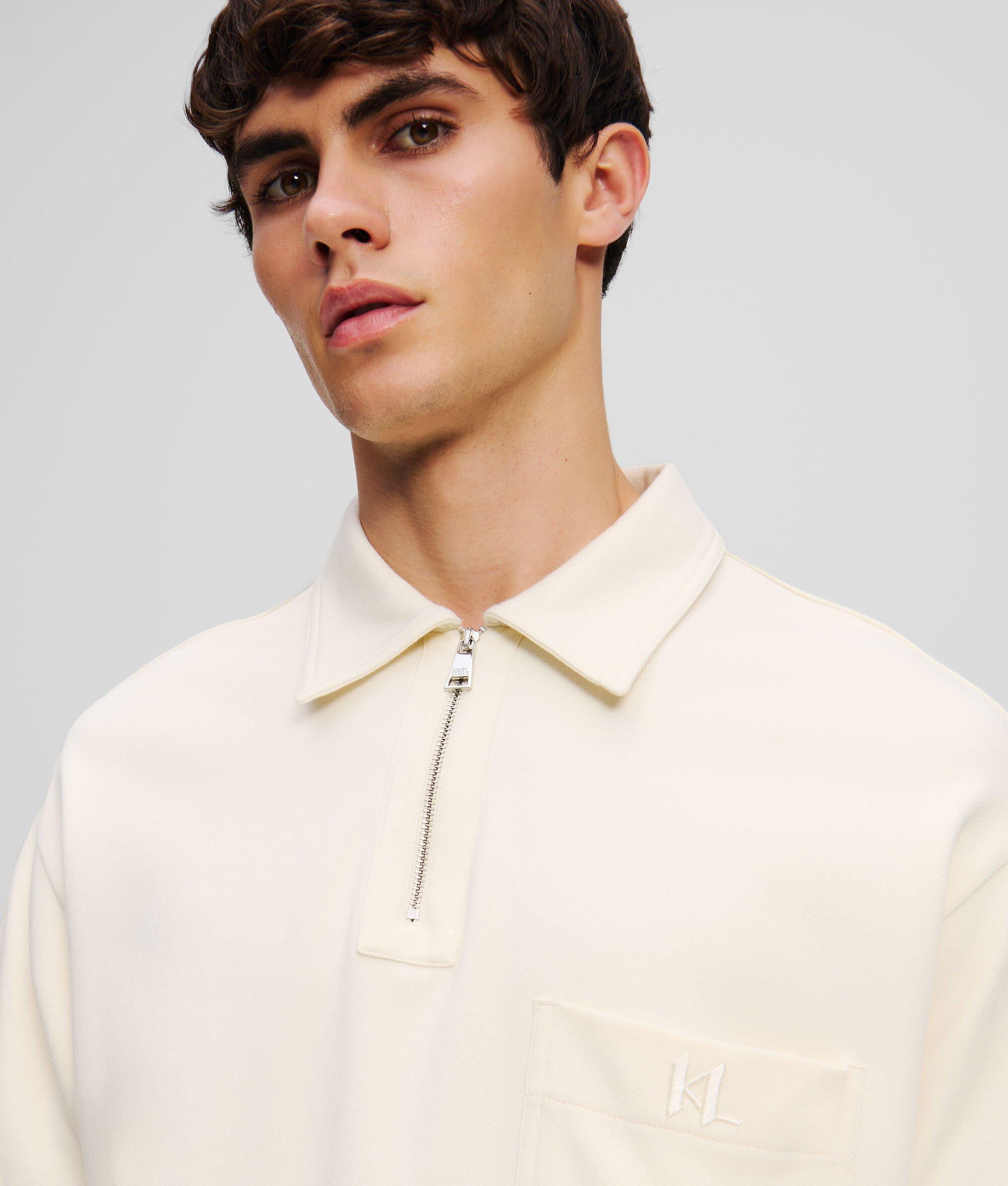 MONOGRAM ZIP-UP POLO SHIRT Product Image