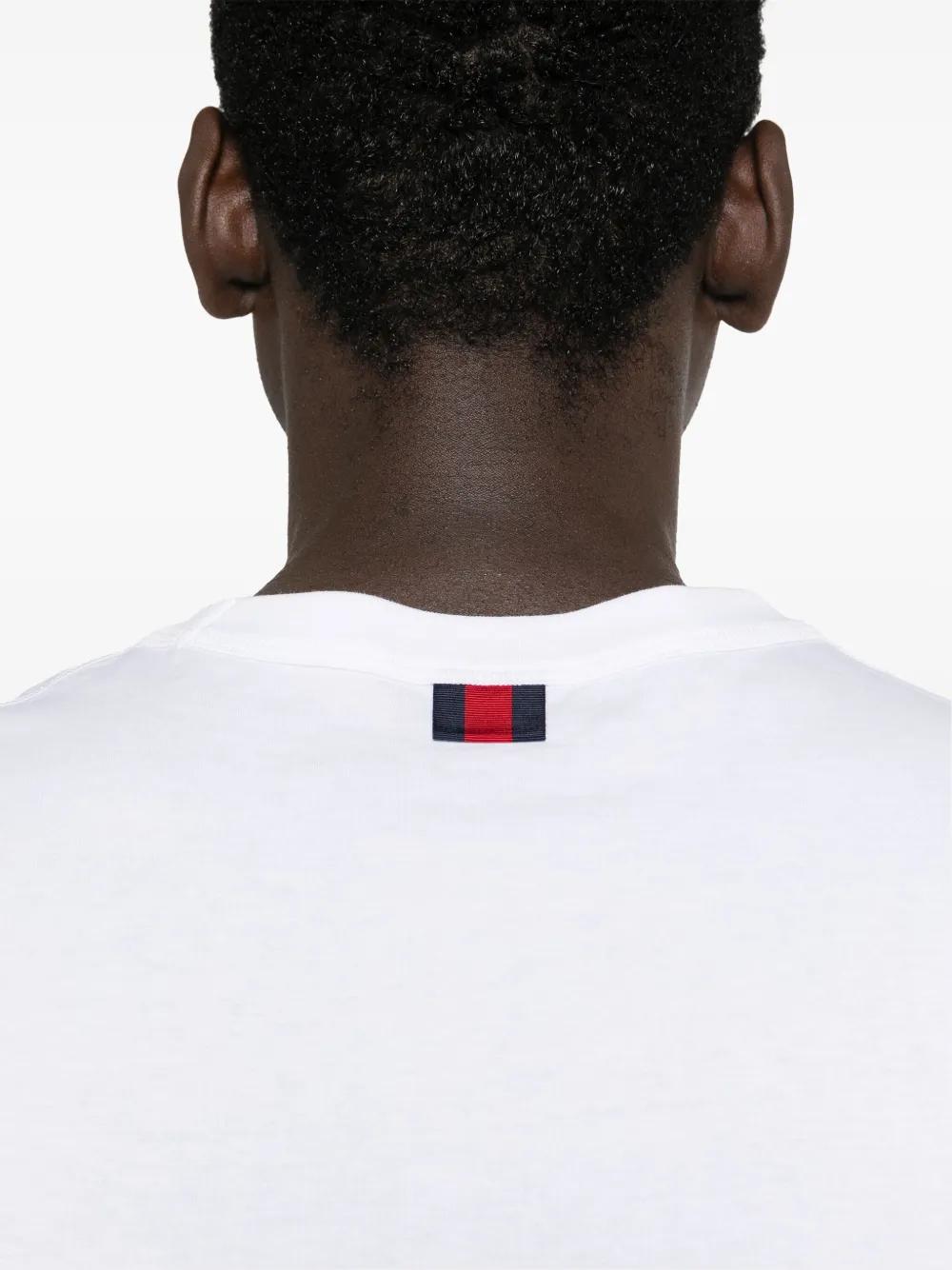 logo-embroidered cotton T-shirt Product Image