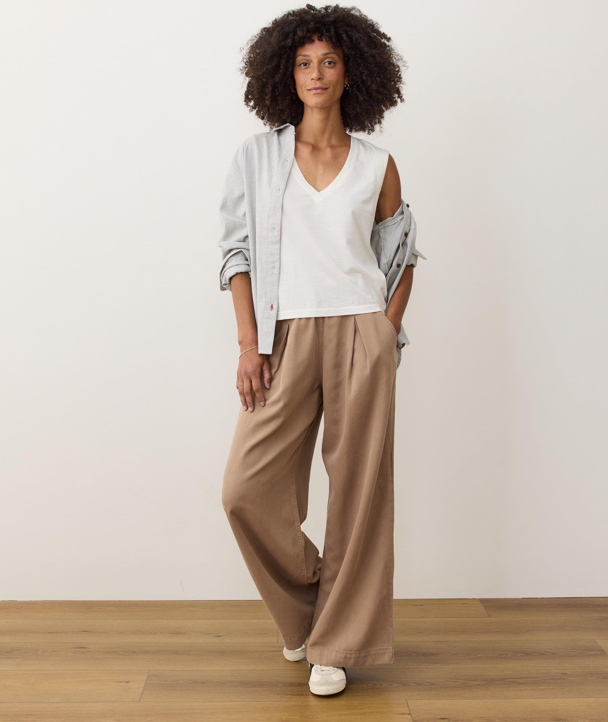 Pima Tissue V-Neck Tank Product Image