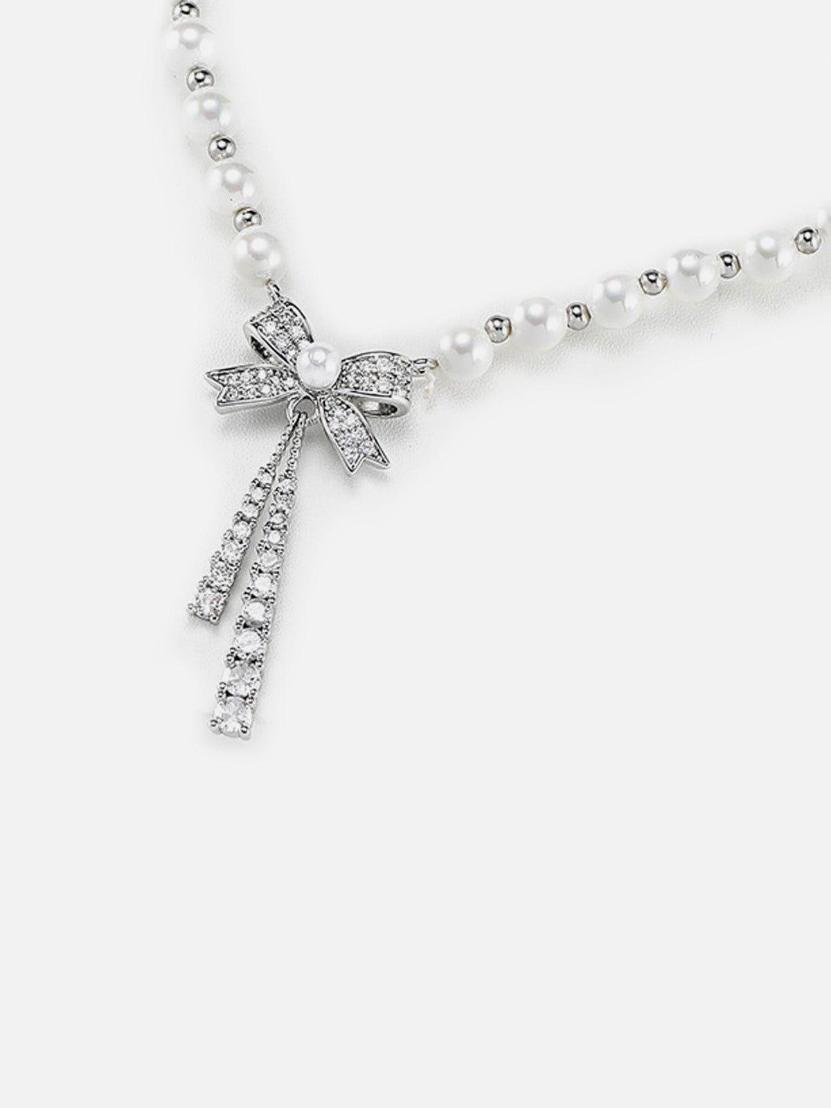 Aelfric Eden Bow Pearl Necklace Product Image