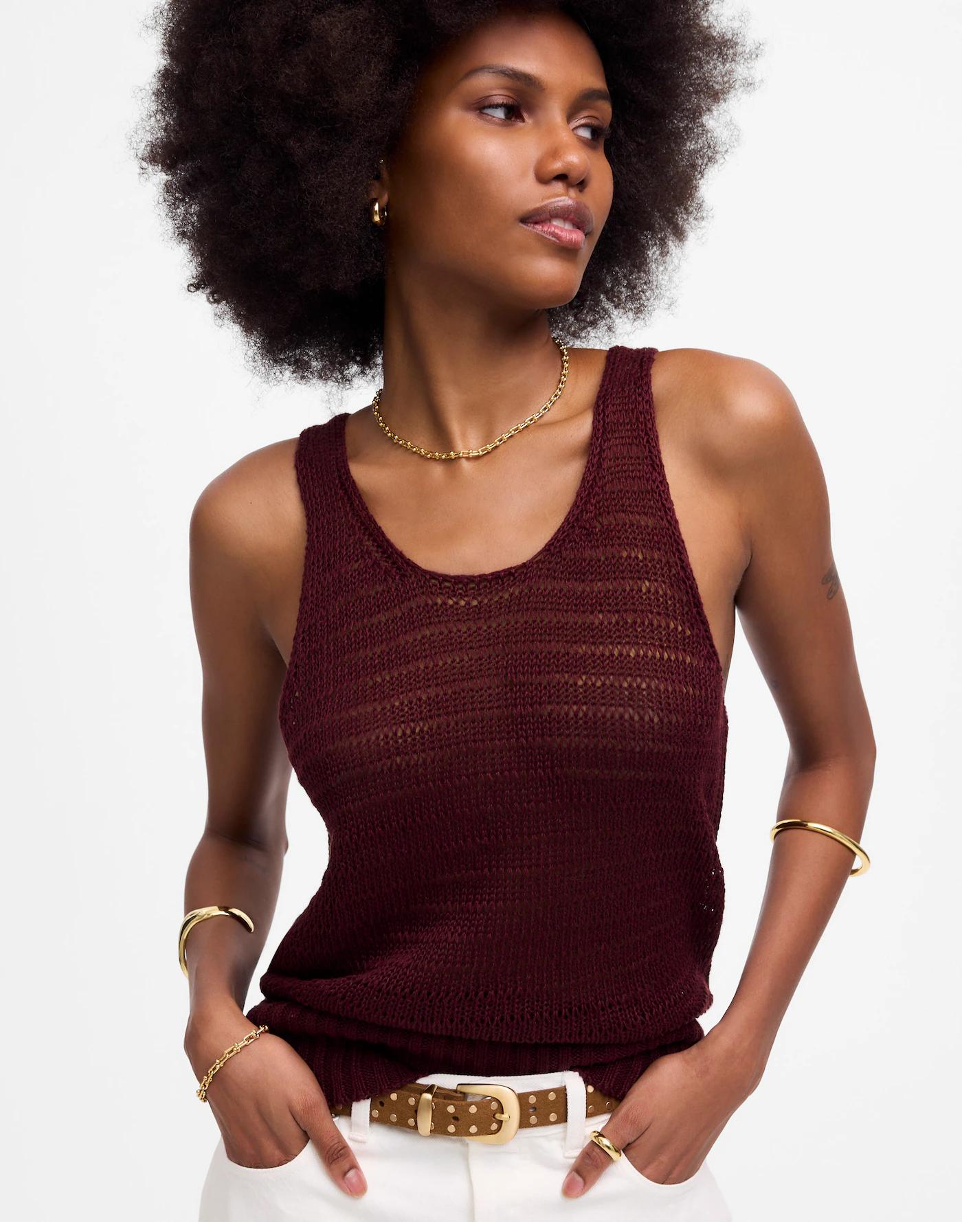 Linen Sweater Tank Product Image