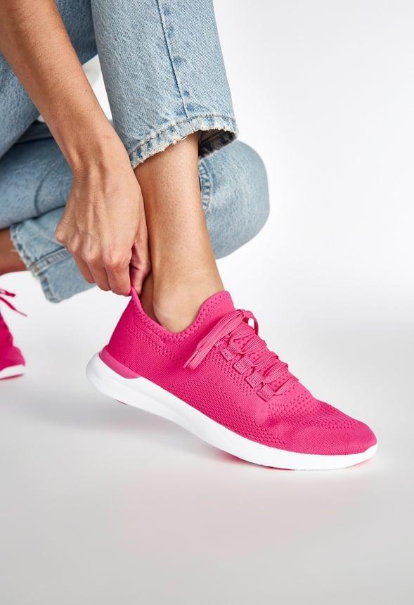 JustFab Margaux Platform Loafer Pump Womens Black/ White Size 8.5 Product Image