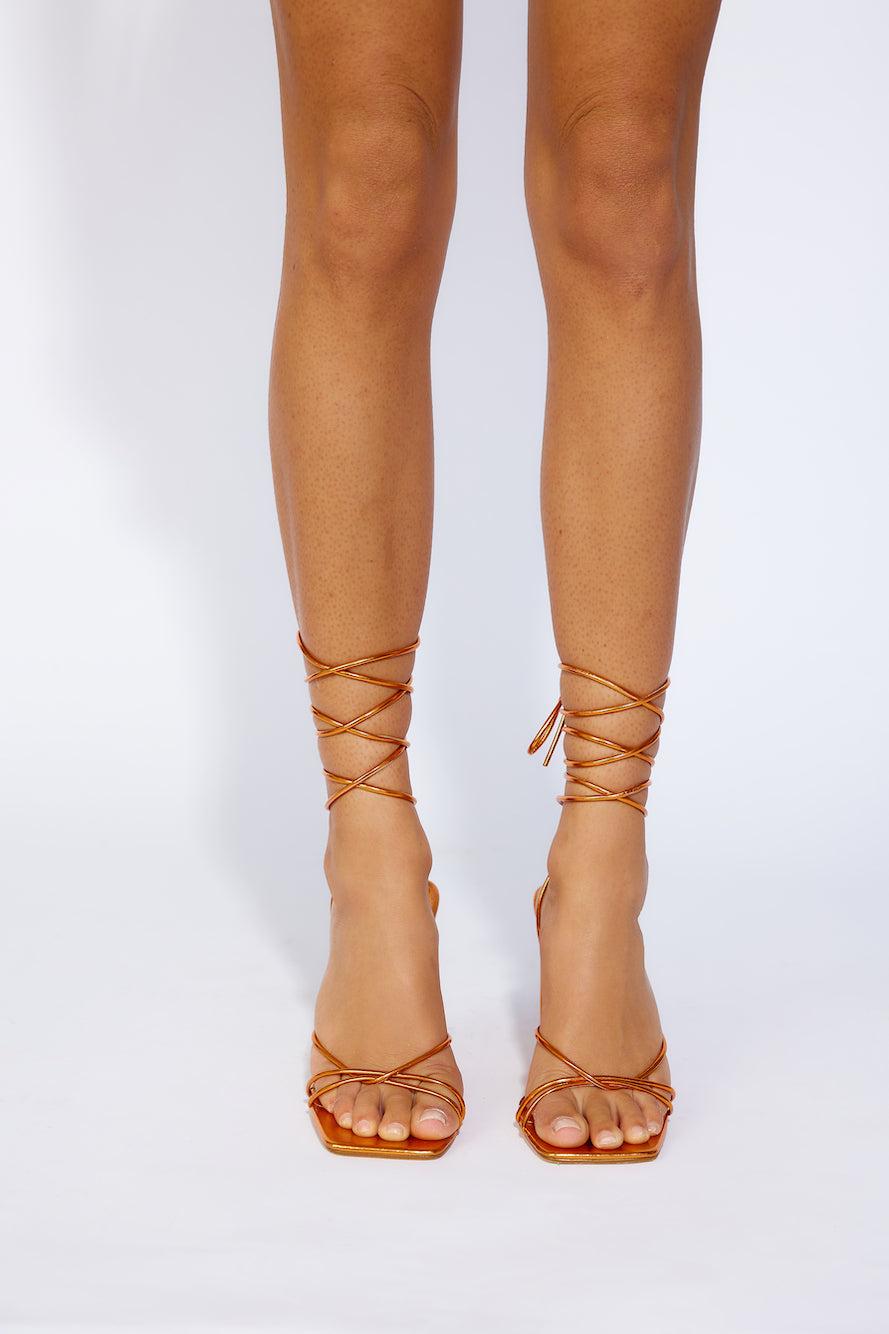 BILLINI Cyrus Heels Orange Metallic Product Image