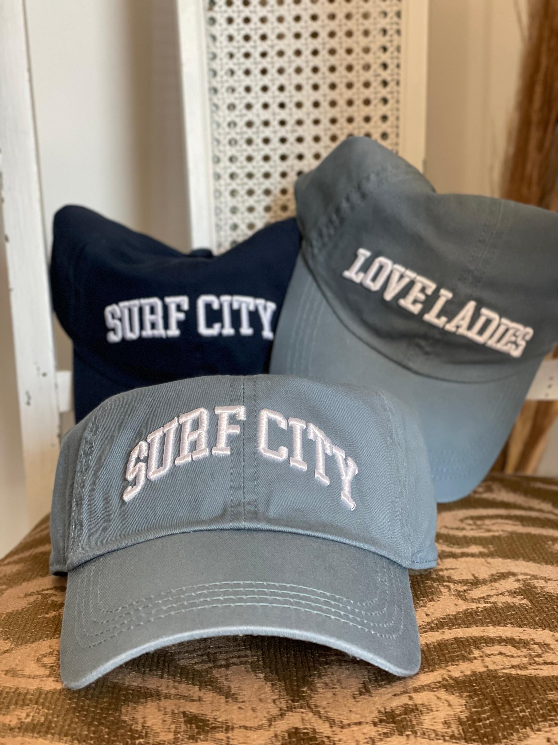 Surf City Baseball Hat | Vintage Blue Product Image