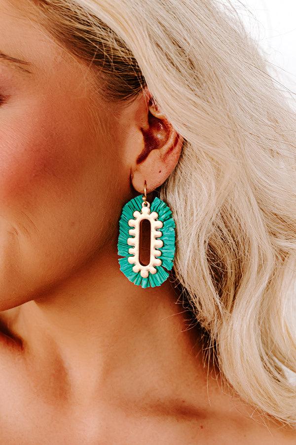 Fun Memories Earrings In Kelly Green Product Image