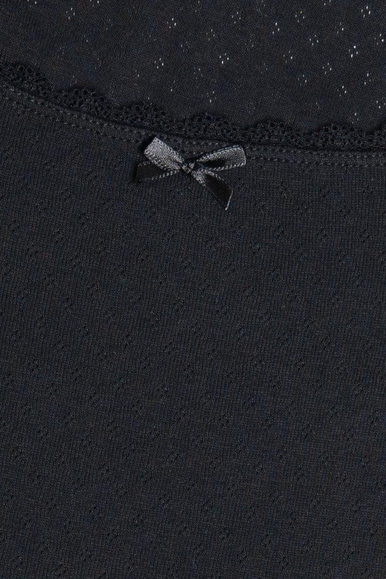 Pointelle Long Sleeve With Bow Product Image