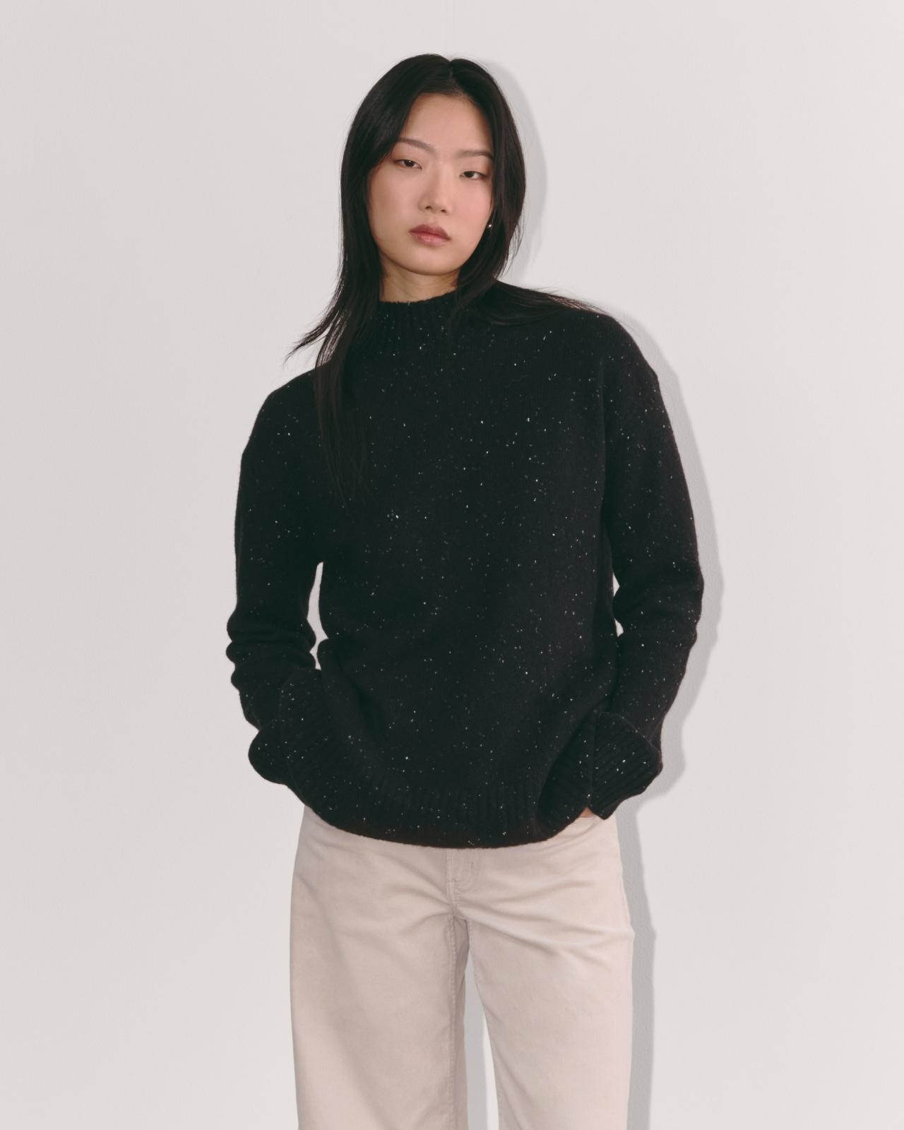 Womens Mockneck Sweater in Plush Cotton by Everlane Product Image