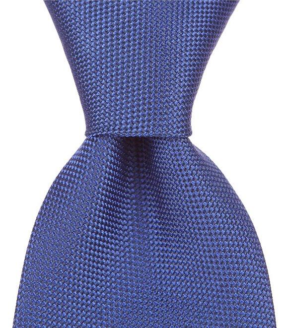 Roundtree & Yorke Trademark Plenny Solid Narrow 3 1/8#double; Silk Tie Product Image