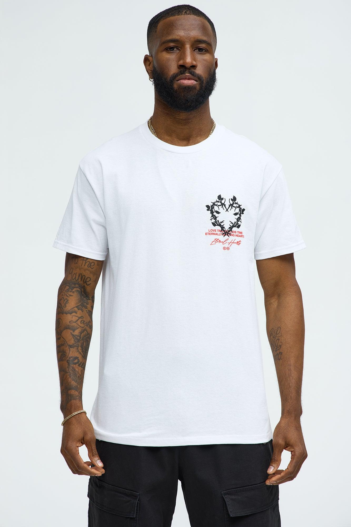 Eternal Hearts Short Sleeve Tee - White Product Image