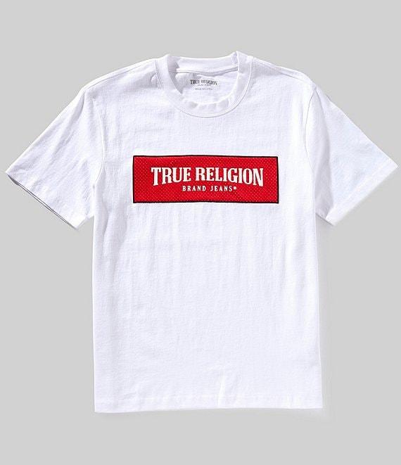True Religion Box Logo Mesh Short Sleeve T-Shirt Product Image