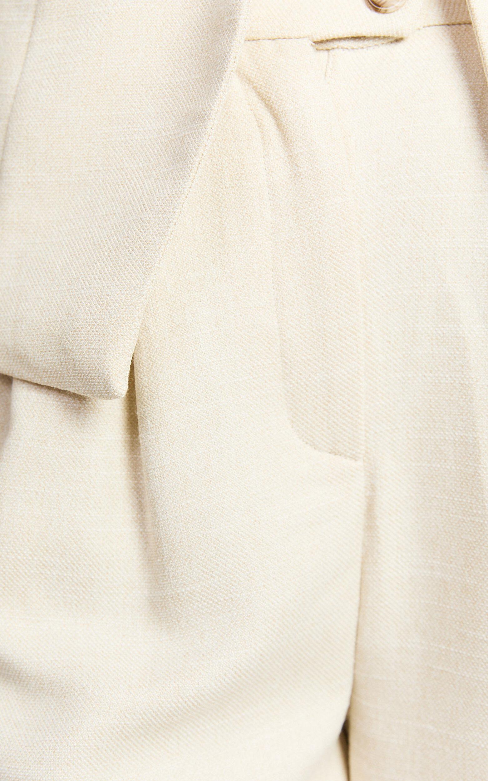 Andie Pants - High Waist Tailored Pants in Cream Product Image