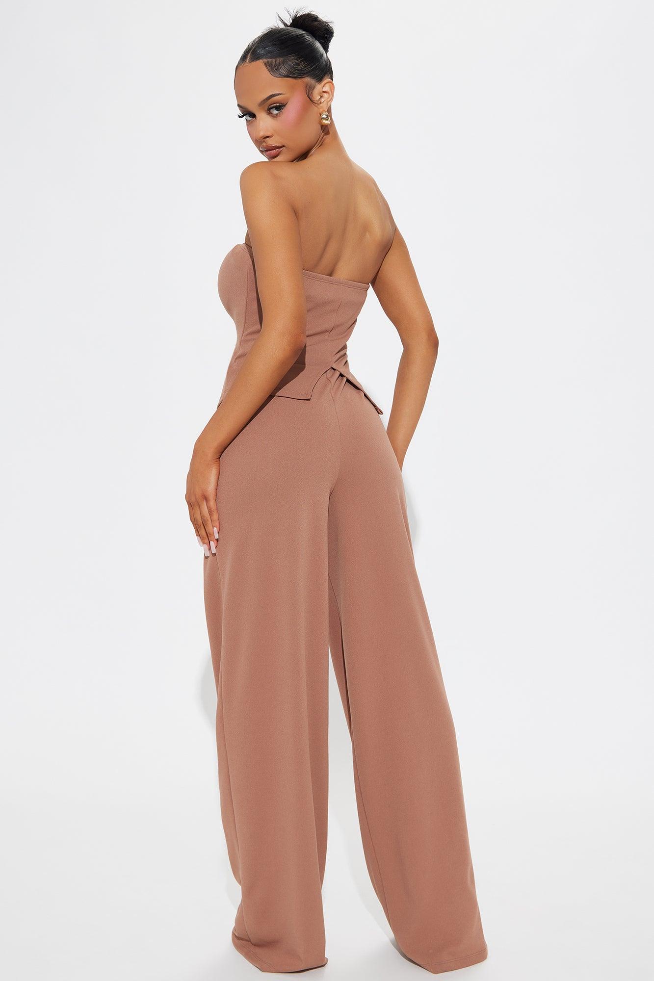 Business Type Jumpsuit - Mocha Product Image