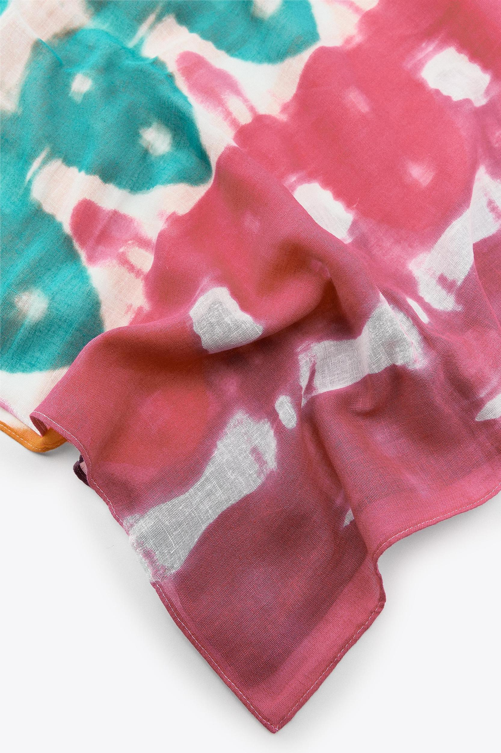 PRINTED SCARF WITH COTTON Product Image