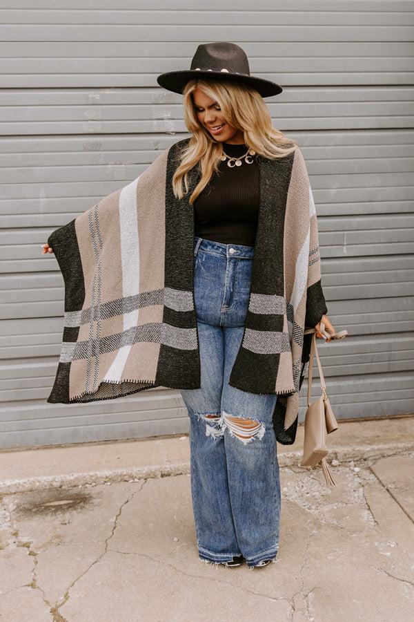 Risen The Sequoia High Waist Distressed Flare in Dark Wash Curves Product Image