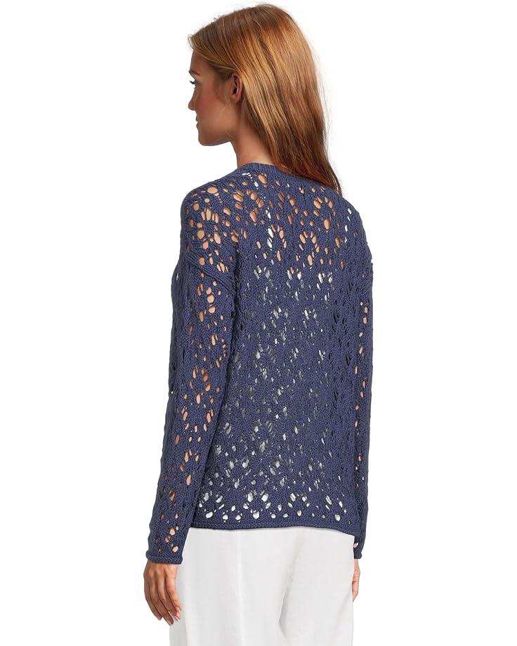 Fine Stretch Jersey Knit Crew Neck Square Top Product Image