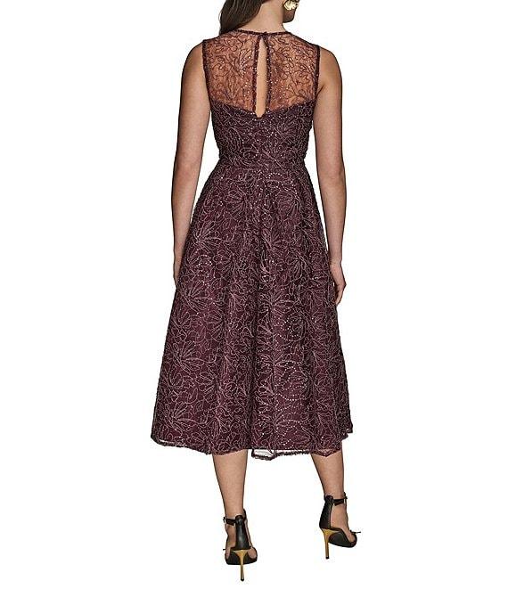 Donna Karan Embellished Sequin Midi Dress Product Image