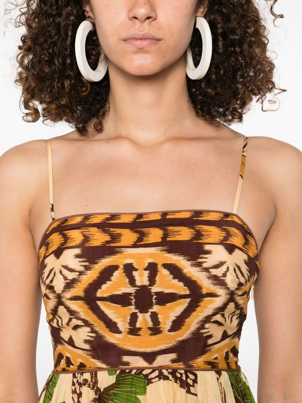 Foliage Sketch maxi dress Product Image