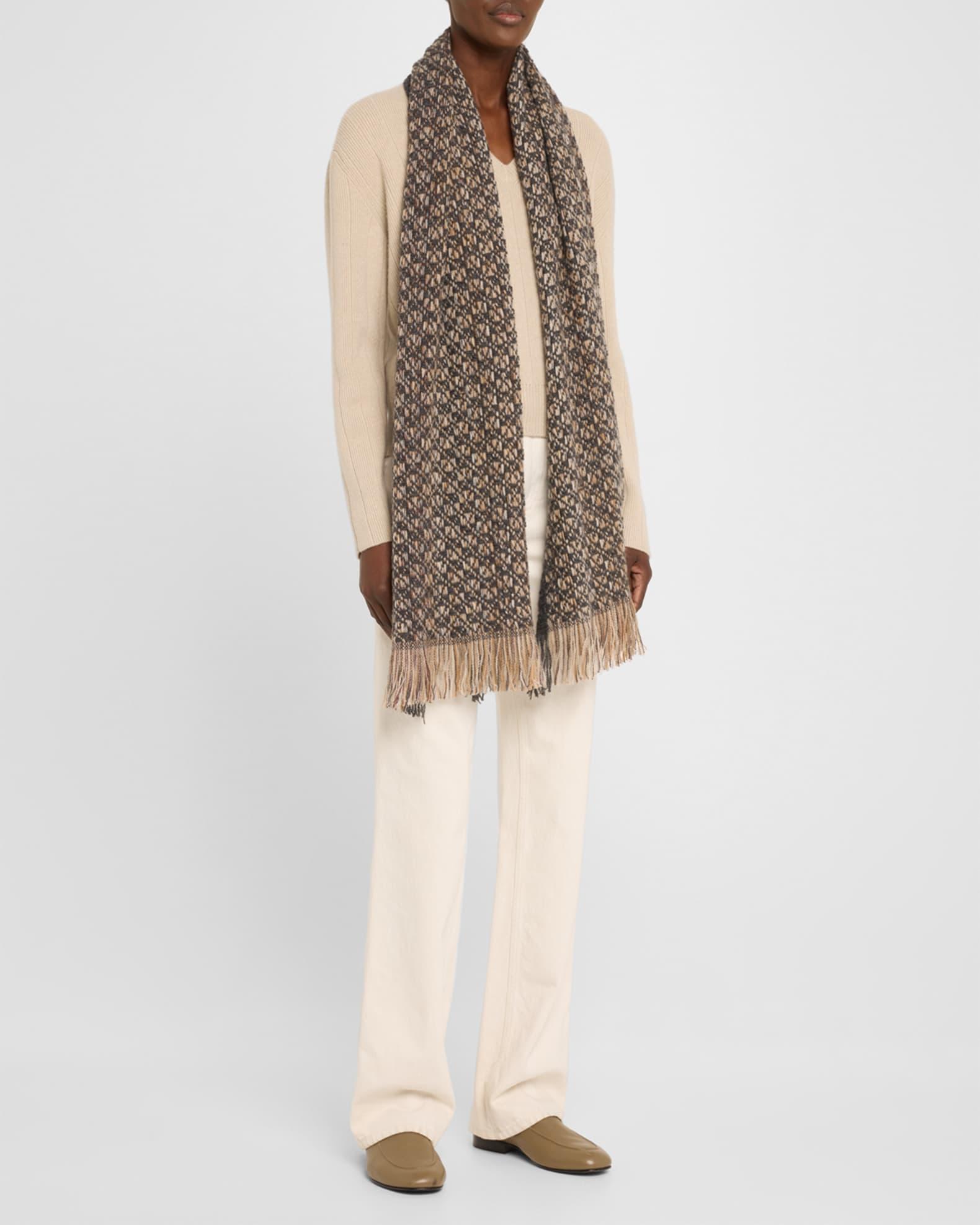 Knit Cashmere Scarf  Product Image